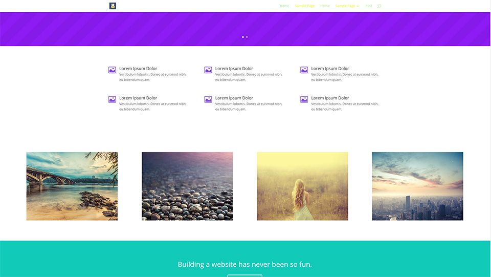 Строки и ряды (row) Divi