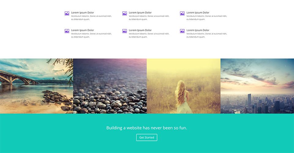 Строки и ряды (row) Divi