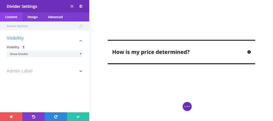 Модуль переключения Divi