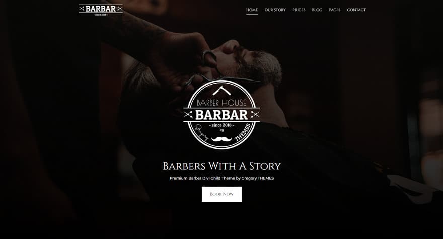 7 лучших дочерних тем Divi для барбершопа