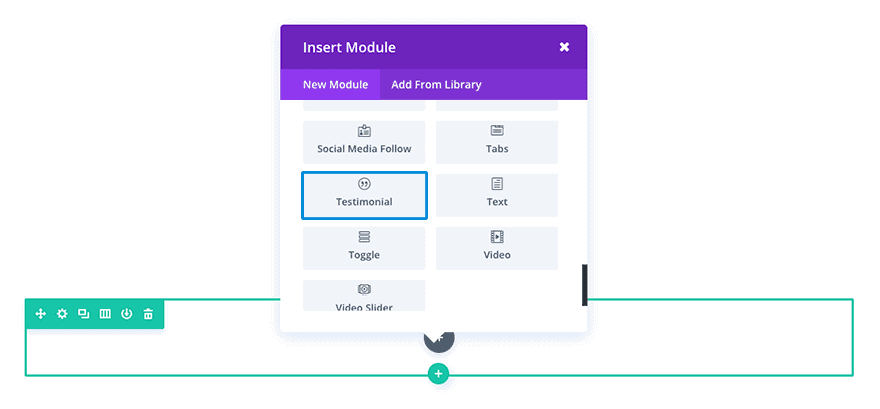 Модуль отзывов Divi