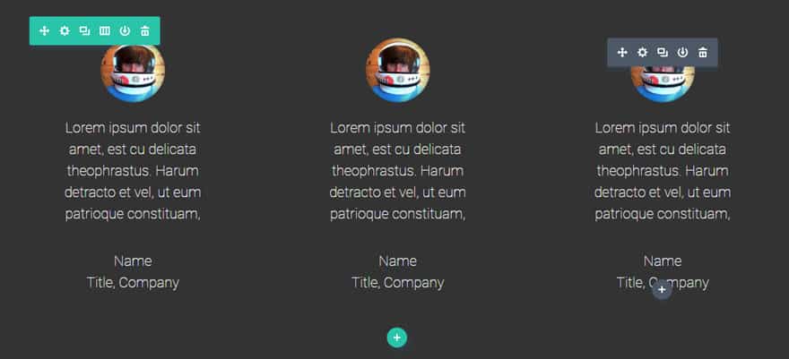 Модуль отзывов Divi